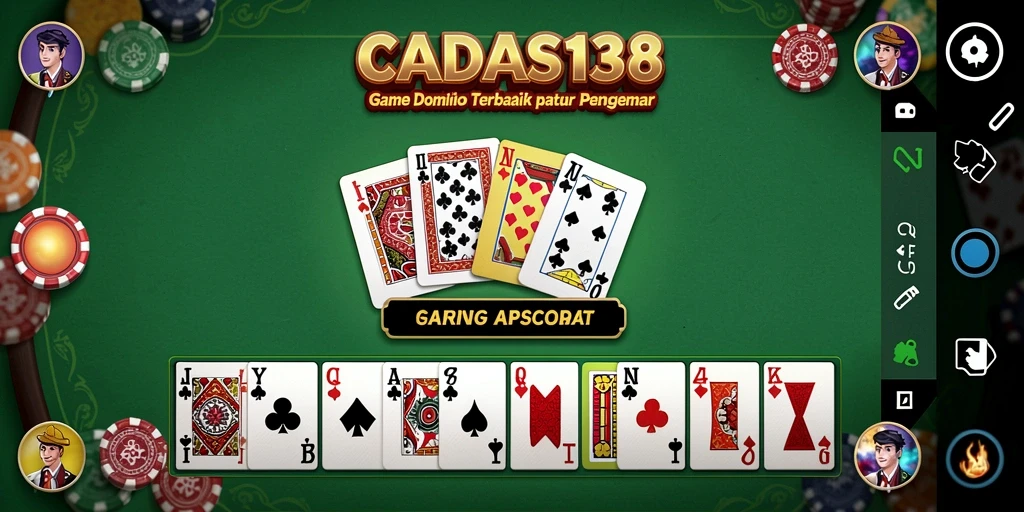 Screenshot gameplay seru dari CADAS138 yang menunjukkan momen permainan Domino.