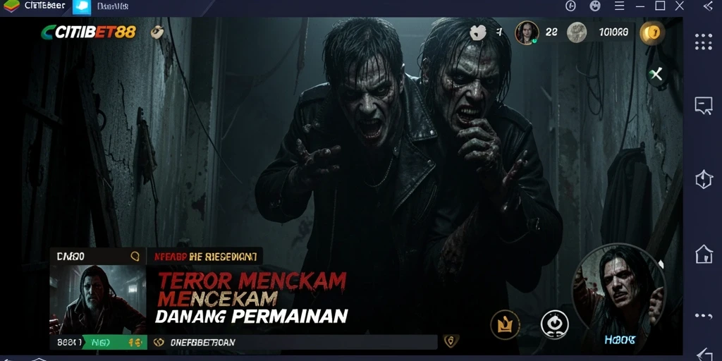 Gameplay intens CITIBET88 dengan hantu dan kegelapan yang menegangkan.