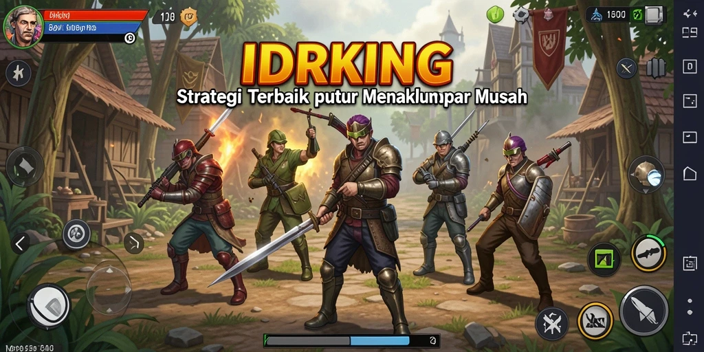 Tangkapan layar gameplay yang menegangkan di IDRKING.