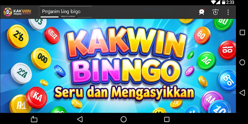 Tampilan gameplay KAKWIN yang menarik dan penuh warna.