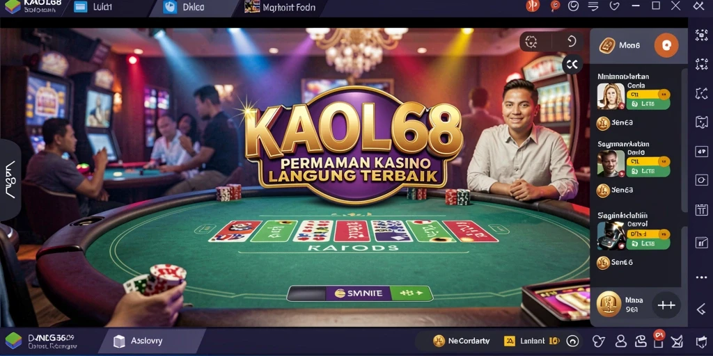 Tampilan menarik dari gameplay Live Casino KAOL68.