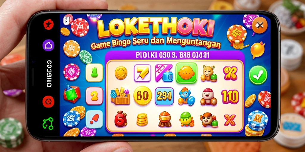 Tampilan permainan LOKETHOKI yang menarik dengan berbagai jenis Bingo.