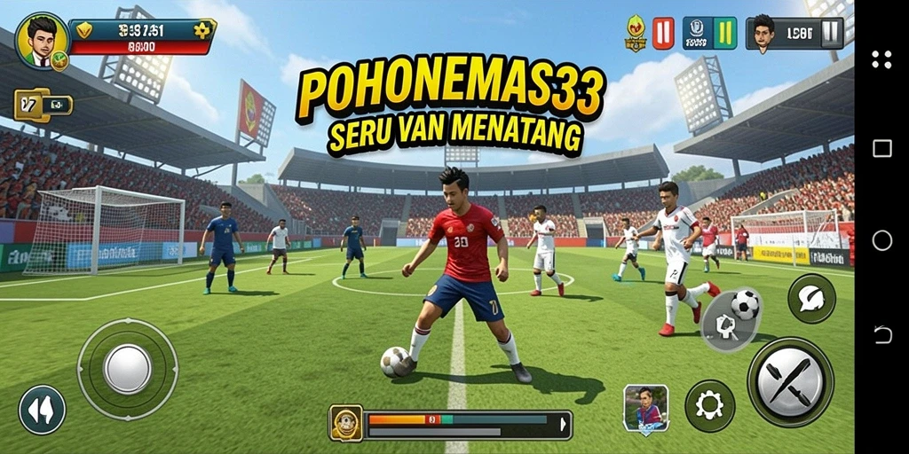 Tampilan screenshot POHONEMAS33 dengan aksi olahraga yang menarik.