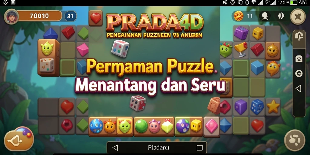 Tampilan gameplay PRADA4D yang menarik dan menyenangkan.