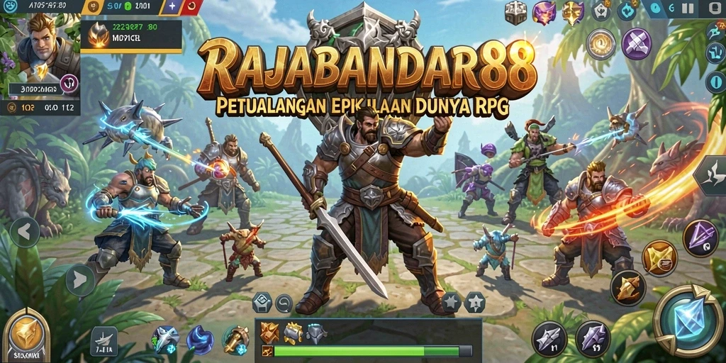 Tampilan gameplay seru dalam petualangan RPG