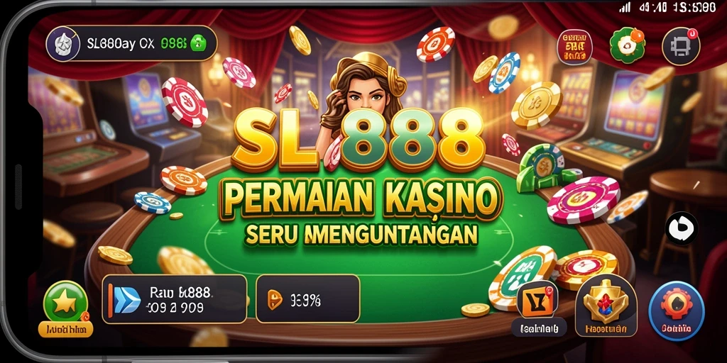 Tampilan gameplay menawan dari SL888 yang membuat setiap permainan semakin seru.