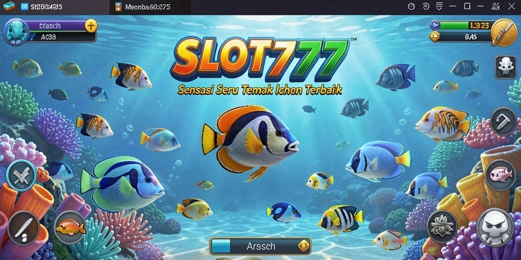 Tangkapan layar menunjukkan gameplay seru Tembak Ikan di SLOT777.