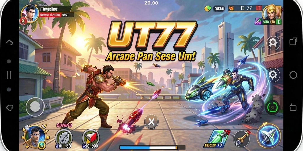Tampilan menarik dari gameplay UT77 yang seru dan menantang.