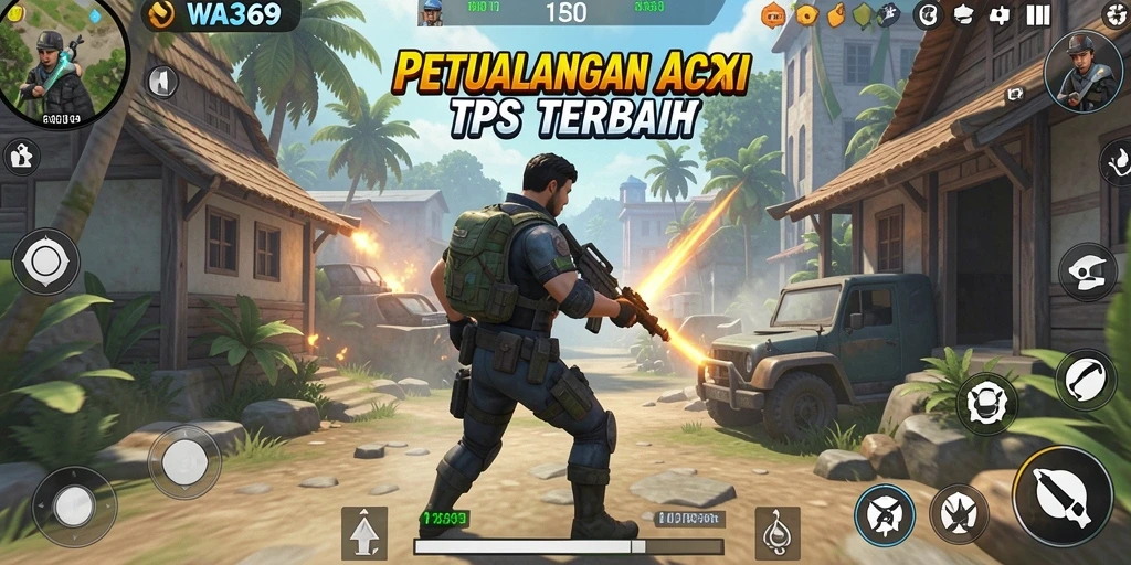 Tampilan gameplay WA369 dengan aksi seru dalam TPS.